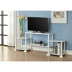 lot 10624 image: Mainstays No-Tool Assembly 3-Cube Entertainment Center for TVs up to 40, Multiple Colors