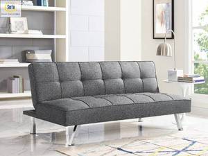 lot 10636 image: Serta Chelsea 3-Seat Multi-function Upholstery Fabric Sofa, Charcoal