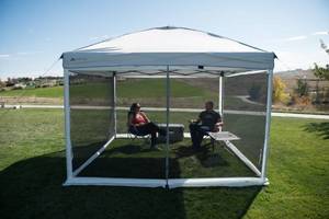lot 10646 image: Ozark Trail Screen Walls for 10 ft. x 10 ft. Canopy with 2 Doors