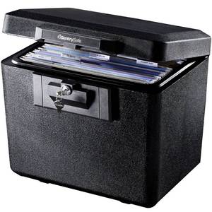 lot 10648 image: SentrySafe 1170 Fire-Resistant Box with Key Lock 0.61 cu. ft.
