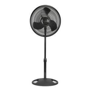 lot 10651 image: Lasko 16 Oscillating Pedestal Stand 3-Speed Fan, Model S16500, Black