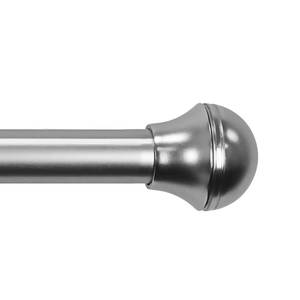 lot 10656 image: Chicology 34-Inch Diameter Curtain Rods, Half Ball Finial- Extends 48 to 86 in.