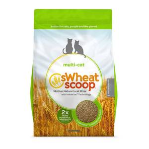 lot 10660 image: sWheat Scoop Multi-Cat Natural Wheat Cat Litter, 36-lb