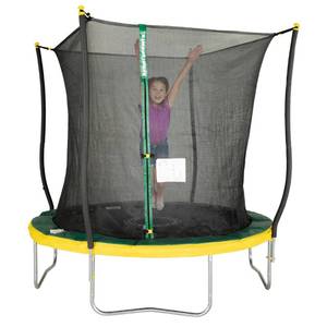 lot 10661 image: Bounce Pro 8 Trampoline, Flash Light Zone, Classic Safety Enclosure, GreenYellow