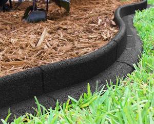 lot 10688 image: Ecoborder 24 Ft No Dig Landscape Edging Black 6 pack