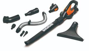lot 10691 image: Worx WG545.1 20V Air Cordless Leaf Blower Sweeper