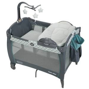 lot 10713 image: Graco Pack n Play Portable Seat & Changer Playard, Merrick