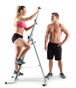 lot 10765 image: Weslo Climber Total Body Workout Vertical ClimberStepper with SpaceSaver Design and Adjustable Handle Height