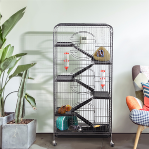 lot 10767 image: 6 Levels Rolling Ferret Cage Pet Cage