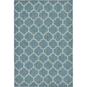lot 10773 image: Unique Loom Trellis Outdoor Modern Geometric Area Rug