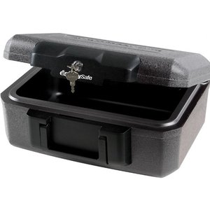 lot 10717 image: SentrySafe 1200 Fire-Resistant Box with Key Lock 0.18 cu. ft.