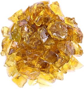 lot 10739 image: AZ Patio Heaters Recycled Colored Fire Glass - 10 Pounds CHESTNUT