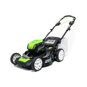 lot 10761 image: Greenworks Pro 80V 21-Inch Self-Propelled Cordless Lawn Mower
