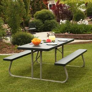 lot 10817 image: Lifetime 6 Picnic Table, Hunter Green, 22123