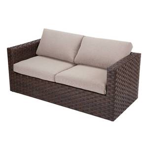 lot 10802 image: Better Homes & Gardens Harbor City Patio Loveseat with Beige Cushions