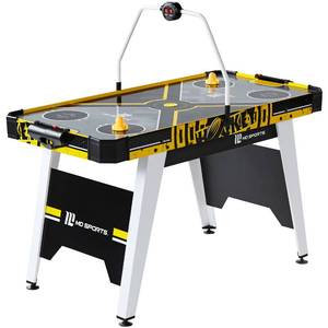 lot 10795 image: MD Sports 54 Air Hockey Table, Overhead Electronic Scorer, BlackYellow