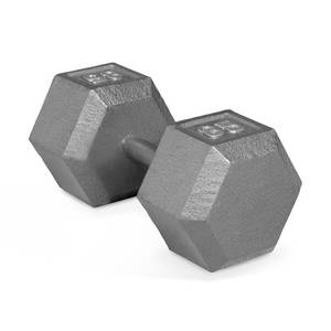 lot 10797 image: CAP Barbell Cast Iron Hex Dumbbells, Single 85 lbs