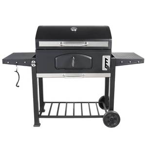 lot 10812 image: RevoAce Large Premium Charcoal Grill, Black and Stainless