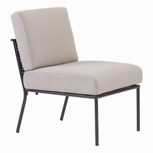 lot 10810 image: Mainstays Dagna Patio Chair with Gray Cushions
