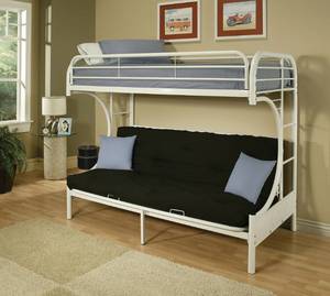 lot 10618 image: ACME Eclipse Twin Over Full Futon Bunk Bed