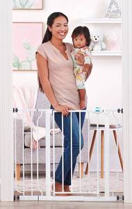 lot 10720 image: Regalo Extra Wide Baby Gate, 29-38.5 with Walk Through Door
