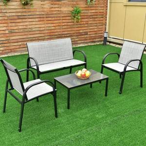 lot 10780 image: 4 Pcs Patio Furniture Set