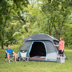 lot 10832 image: Ozark Trail 10 x 9 Dark Rest Cabin Tent, Sleeps 6