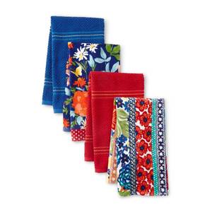 lot 10837 image: The Pioneer Woman, 4 Pack, Fiona Kitchen Towel Set