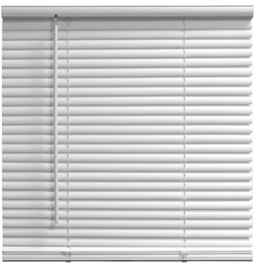 lot 10856 image: Mainstays 1 Cordless Room Darkening Vinyl Blinds, White