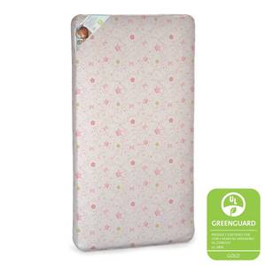 lot 10872 image: Kolcraft Pediatric 800 Crib and Toddler Mattress, Pink Enchanted, Extra Firm
