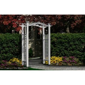 lot 10882 image: Florence 89.6 Classic Vinyl Arbor - White