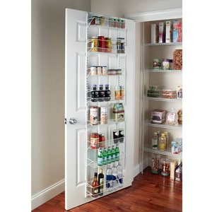 lot 10908 image: ClosetMaid 8-Tier Wall and Door Rack, White