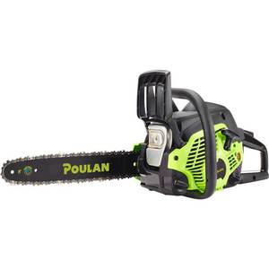 lot 10911 image: Poulan 14 Steel Bar 33CC Gas Chain Saw 2 Cycle  PL3314 (Certified Refurbished)