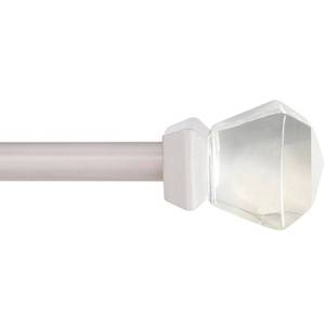 lot 10930 image: Kenney Walton Window Curtain Rod, 58 Diameter, 28-48 Length, Brushed Nickel
