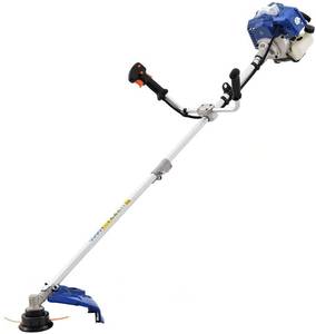 lot 10966 image: Badger 52cc Gas 2 Cycle 2-in-1 Brush Cutter and String Trimmer RUNS SEE VIDEO