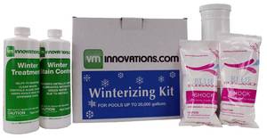 lot 10938 image: Swimming Pool Winterizing Chemical Treatment Closing Kit - Up To 20,000 Gallons