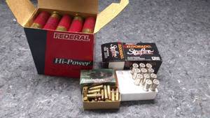 lot 412 image: Mixed Ammo Lot .357, .22, 12ga