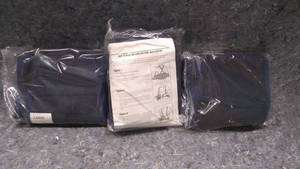 lot 423 image: Lot of Three Industrial Back Supports Large Navy