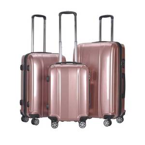 lot 427 image: GLOBALWAY 3 Pcs 20 24 28 Luggage Travel Set ABSPC Trolley Suitcase Spinner