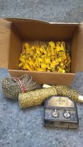 lot 7211 image: Electric Fence Supplies with Charger