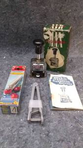 lot 7242 image: Vintage Max Auto Number Stamp and Westmark Cherry Stoner