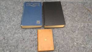 lot 7284 image: Antique Nathaniel Hawthorne Book and Two Vintage Etiquette Books