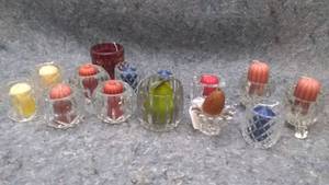 lot 7304 image: Lot of Candles and Candle Holders