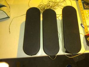 lot 30 image: 3 Samsung Wired Surround Sound Speakers5x4x12