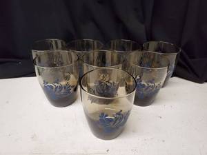 lot 2011 image: Set of 8 Blue Bird Phaltsgraff Glasses