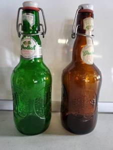 lot 3194 image: Grolsch Premium Lager Bottle with Caps