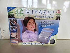 lot 6837 image: Miyashi Massaging Pillow - In Box