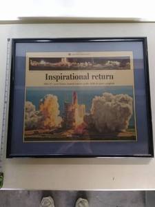 lot 6843 image: Inspirational Return Framed News