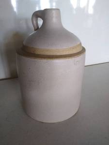 lot 6848 image: Stoneware Crock Whiskey Jug Unmarked