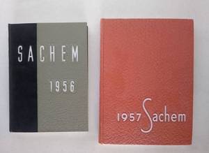 lot 6855 image: 1956 & 1957 Sachem Sourhwest High Yearbook s